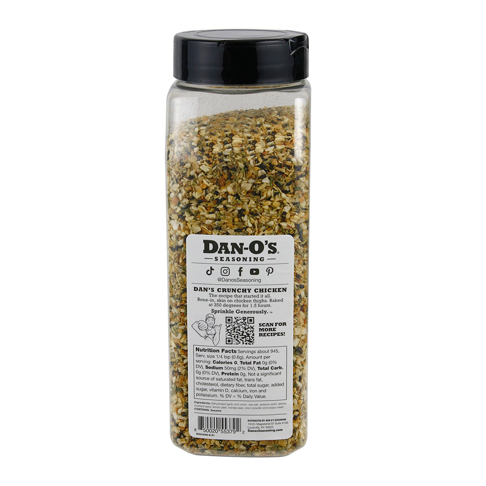 Dan-O's Crunchy Original Low Sodium Seasoning 3.5 Oz Bottle Gluten Fre –  Robidoux Inc