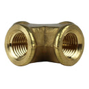 1/4" Female NPTF Forged Cross Solid Brass Multi Directional Pipe Fitting 102C