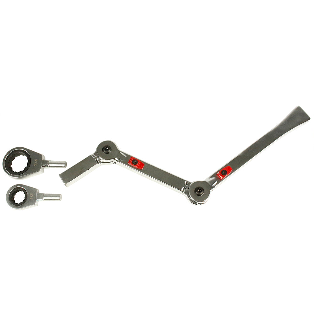 ExoFit Extreme Access Ratcheting Wrench Set SAE 9 Piece 34 Positions A