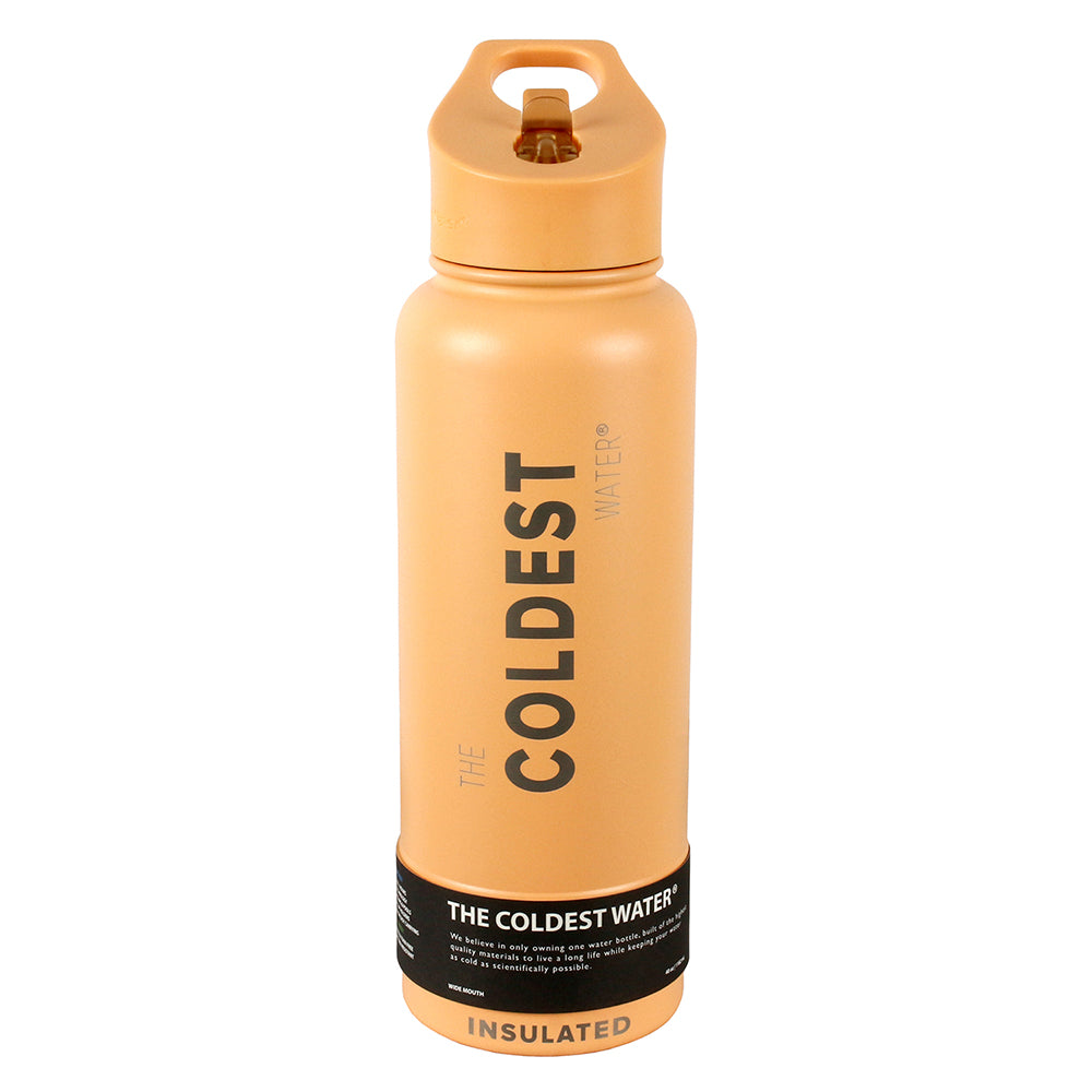 The Coldest Water 40oz. Insulated Aluminum Water Bottle Straw