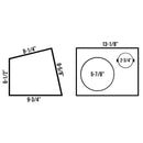 6.5" Midrange and Tweeter Car Speaker Box Universal Enclosures Sealed 2 Pack