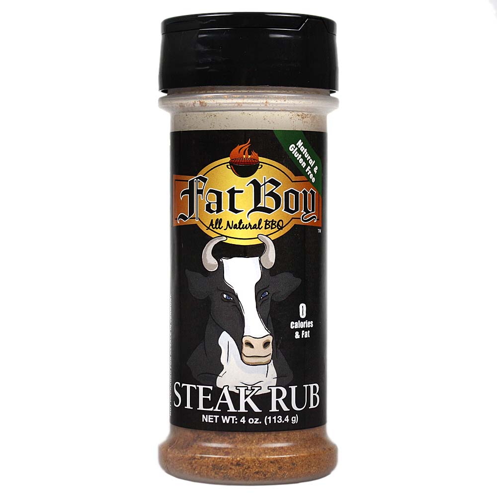 Salt Free Gluten Free Natural BBQ Rub 4 oz - Fat Boy Natural BBQ