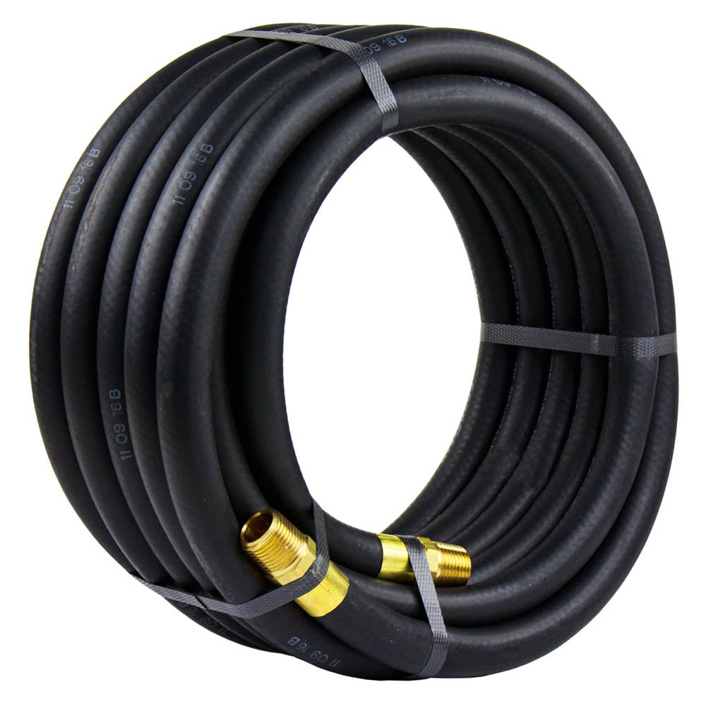 Goodyear Black Rubber Air Hose - 1/2in. x 25ft., 250 psi, Model#12191