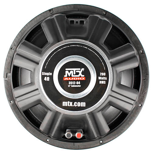 London olie kedel MTX Audio 12" Subwoofer 500 Watts Max 4 Ohm Thunder 35 Series 3512-04 –  Robidoux Inc