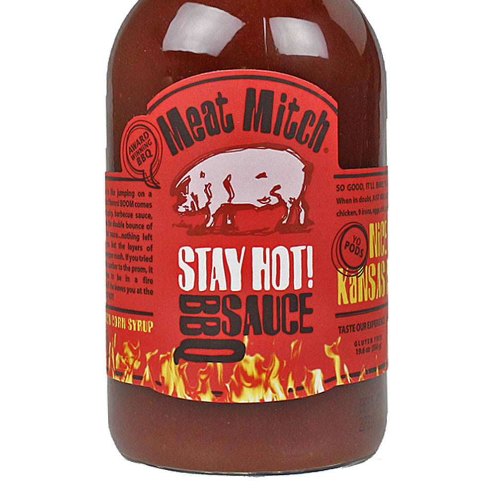 Meat Mitch Stay Hot BBQ Sauce Whomp! Sweet and Spicy Gluten Free 19.6 –  Robidoux Inc