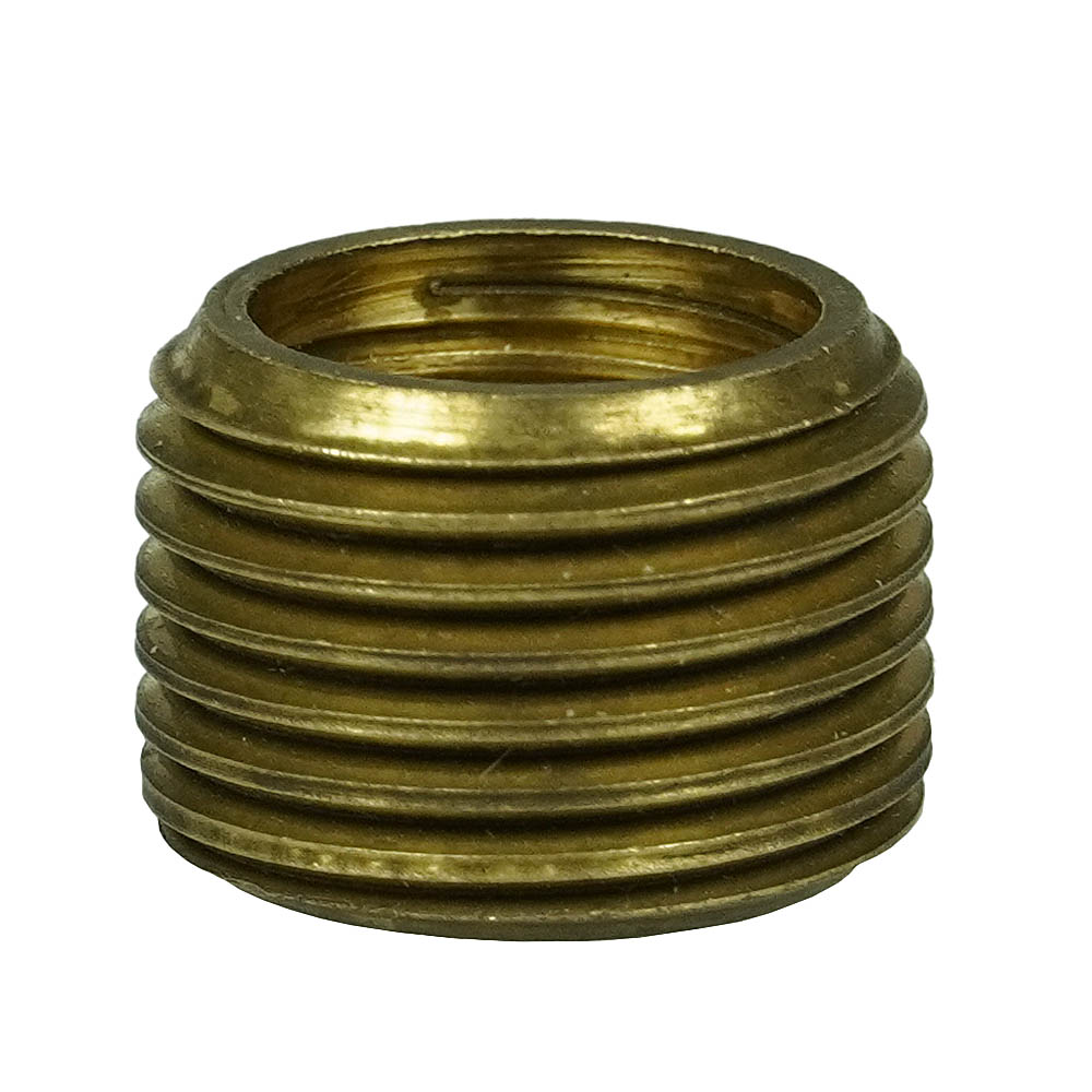 1/2 Male NPT Outer x 3/8 Female NPT Inner Solid Brass Socket