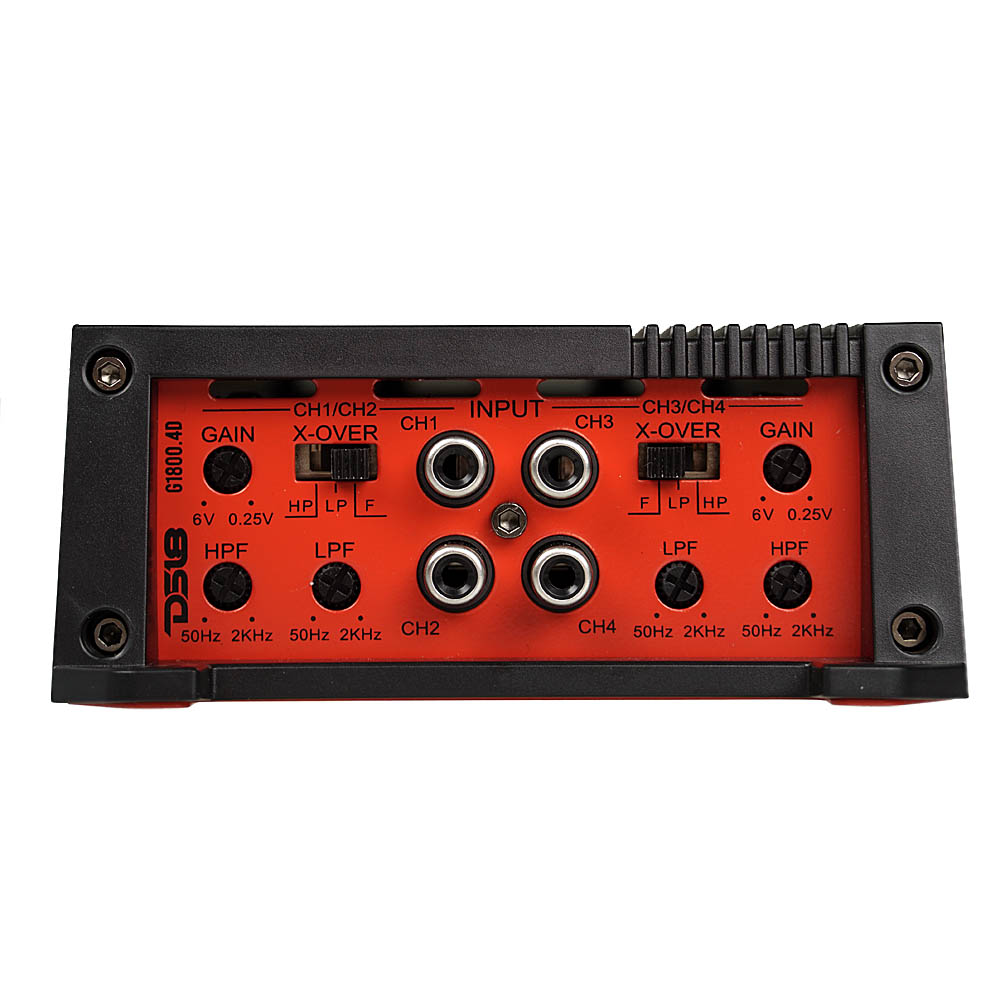 DS18 Full-Range Class D Stereo 4-Channel Amplifier 1800
