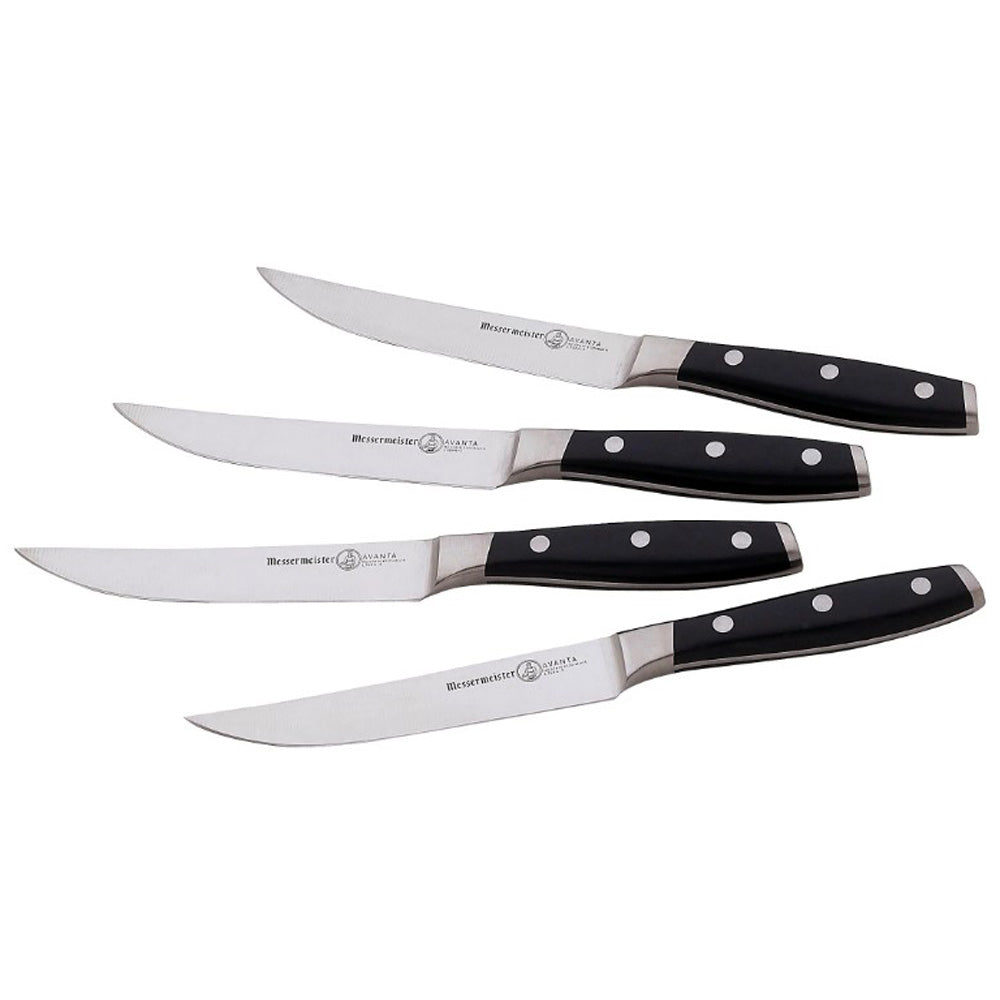 Messermeister Royale Elite 4 Piece Multi-Edge Steak Knife Set