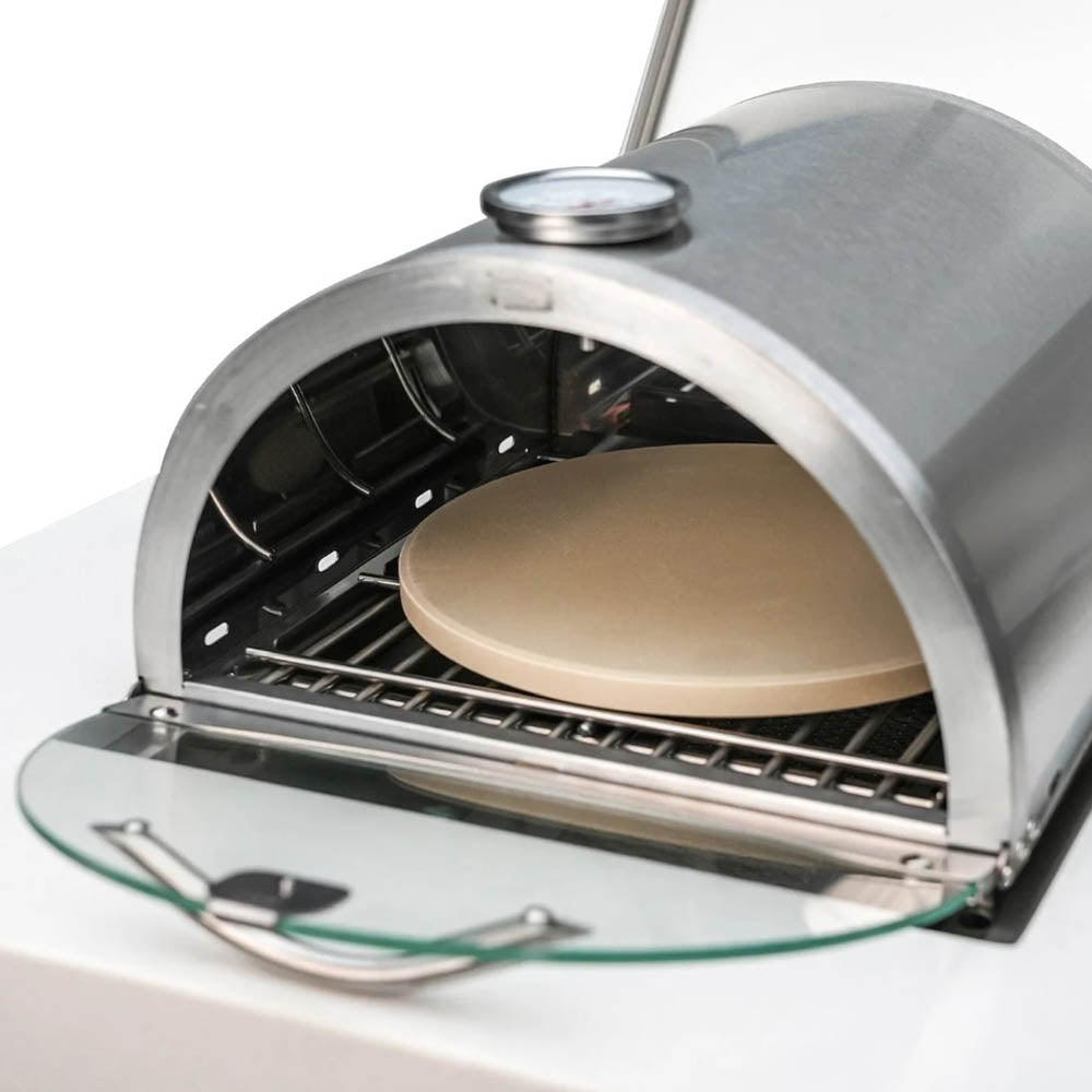 Mont Alpi Universal Portable Side Burner Pizza Oven Attachment Stainle