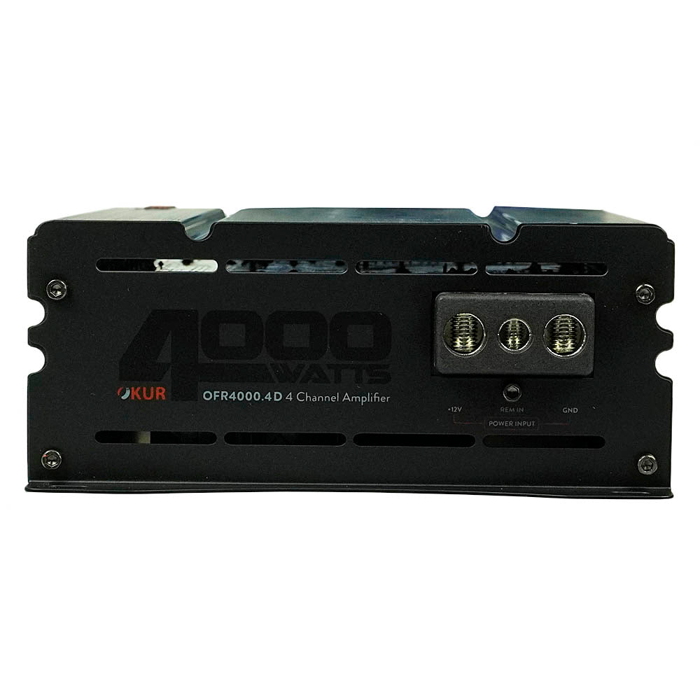 OKUR 4-Channel Full Range Amplifier 4000W Max 2 Ohm With Bass