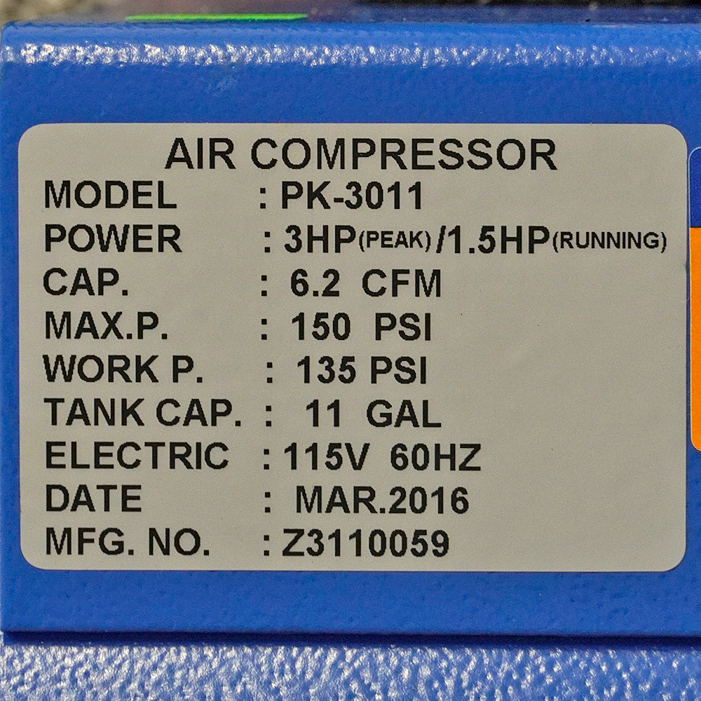 Compressor Ar 100lt 3,0HP Flux
