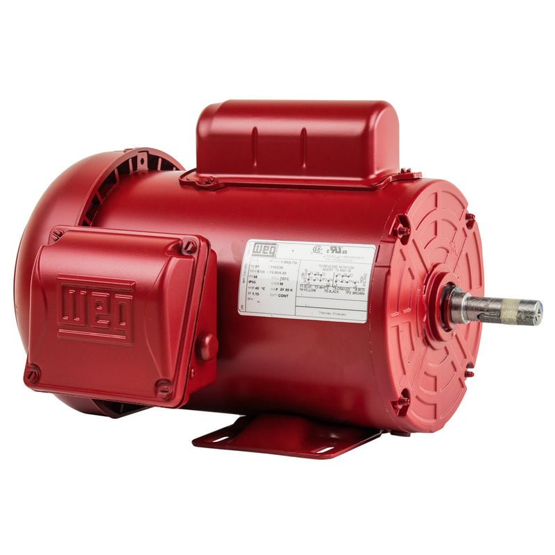 1 HP Farm Duty Electric Motor 56 Frame 1745 RPM Single Phase TEFC WEG 00118ES1RFD56-S