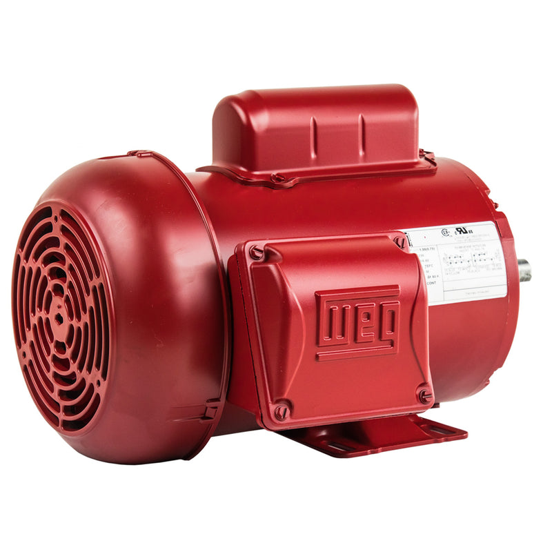 1 HP Farm Duty Electric Motor 56 Frame 1745 RPM Single Phase TEFC WEG 00118ES1RFD56-S