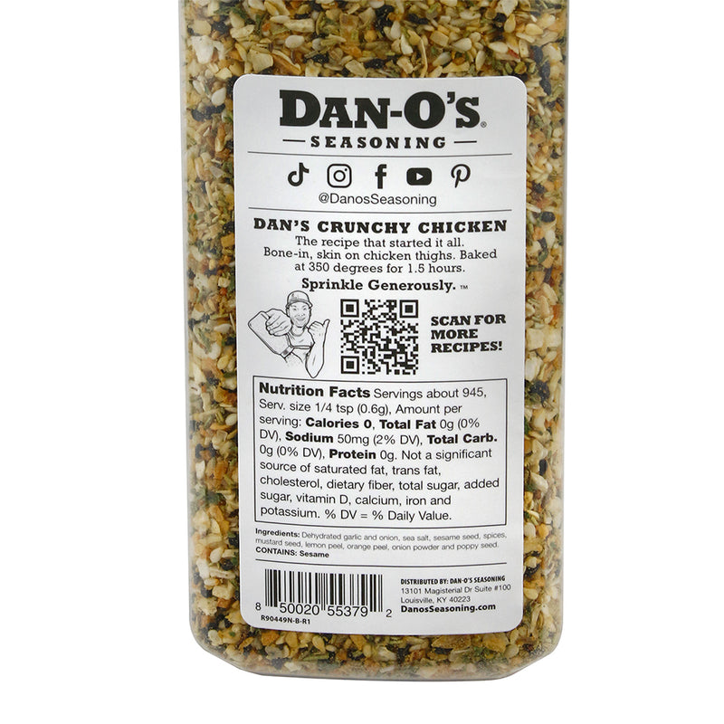 Dan-O's Crunchy Original Low Sodium Zero-Cal Seasoning Gluten-Free No –  Robidoux Inc
