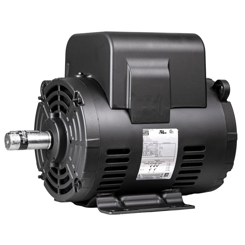 3 HP Air Compressor Duty Electric Motor 184T Frame 1765 RPM Single Phase WEG 00318OS1CCDOL184T