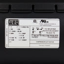 5 HP Air Compressor Duty Electric Motor 56H Frame 3440 RPM Single Phase WEG 00536OS1DCD56H-S