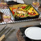 Mr Bar-B-Q Grill Topper & Bakelite Serving Tray Steel Non-Stick 2 Pc 06870Y