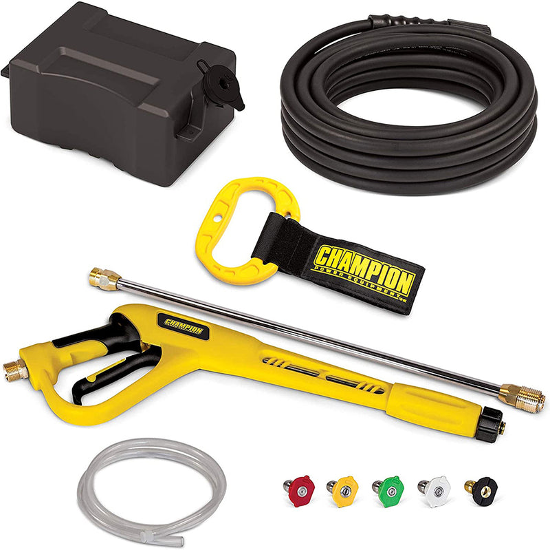 Champion 2800 PSI 2.1 GPM Portable Gas Pressure Washer 25ft Hose Degertent Tank