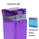 Kitchen Innovations Refillable Drink In The Box Anti-Leak BPA Free Purple 8 Oz