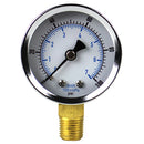 2" Face 1/4" NPT 0 - 100 PSI Pressure Gauge Lower Side Mount