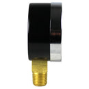 2" Face 1/4" NPT 0 - 100 PSI Pressure Gauge Lower Side Mount