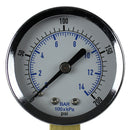 2" Face 1/8" NPT 0-200 PSI Pressure Gauge Lower Side Mount