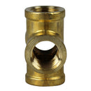 3/8" FNPT Brass Forged Equal Cross Pipe Thread Fitting 4 Way 102E