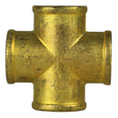 1/2" FNPT Brass Forged Equal Cross Pipe Thread Fitting 4 Way 102F