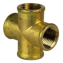 1/2" FNPT Brass Forged Equal Cross Pipe Thread Fitting 4 Way 102F