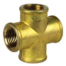 1/2" FNPT Brass Forged Equal Cross Pipe Thread Fitting 4 Way 102F