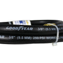 6' x 3/8" Rubber Air Hose Whip 250 PSI 1/4" NPT Goodyear  10324