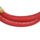 Continental Rubber Air Hose 6 Feet x 3/8 Inch 250 PSI Oil-Resistant Red 10370