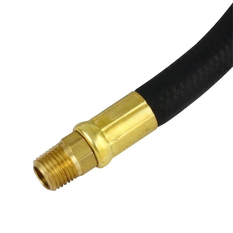 Continental Rubber Air Hose 6 Feet x 3/8 Inch 250 PSI Oil-Resistant Black 10374