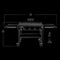 Pit Boss Deluxe 4 Burner Griddle with Side Shelves Propane PB757GD 10942 10555