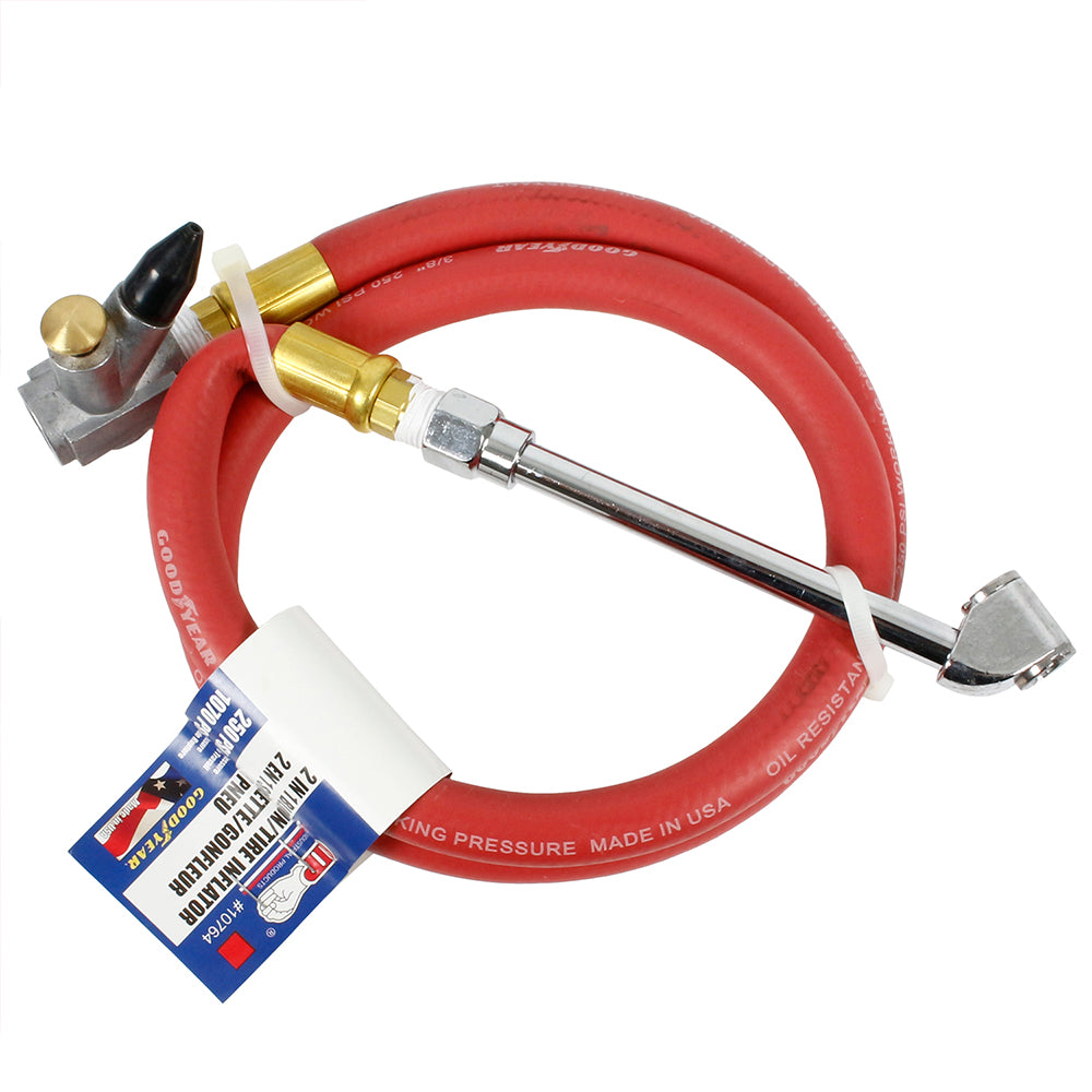 Goodyear Grip 2 In 1 3/8" Air Blow Gun & Tire Inflator Solid Brass 250