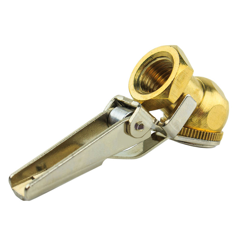 Locking Brass Air Tire Chuck Inflator Compressor Tool 1/4" NPT Hose Fitting