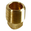 1/2" NPTF Barstock Square Head Plug Solid Brass Pipe Fitting End Cap Brand New