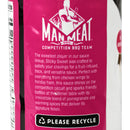 The Real Man Meat BBQ 16 Oz Sticky Sweet Competition BBQ Sauce 11019-ManMeat
