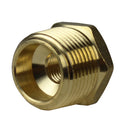 3/4" MNPT x 1/4" FNPT Hex Bushing Adapter Pipe Reducer Brass Fitting 110JC