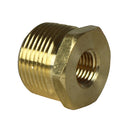 3/4" MNPT x 1/4" FNPT Hex Bushing Adapter Pipe Reducer Brass Fitting 110JC