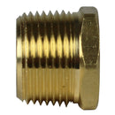 3/4" MNPT x 1/4" FNPT Hex Bushing Adapter Pipe Reducer Brass Fitting 110JC