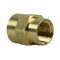 1/2" x 3/8" Yellow Brass Female to Female Coupling Reducer Pipe Fitting 119F