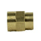 1/2" x 3/8" Yellow Brass Female to Female Coupling Reducer Pipe Fitting 119F