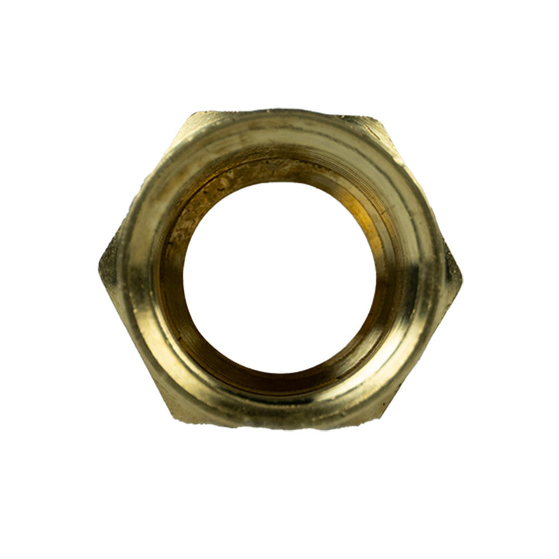 1/2" x 3/8" Yellow Brass Female to Female Coupling Reducer Pipe Fitting 119F