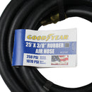 Goodyear 25' x 3/8" Rubber Air Hose 250 PSI Air Compressor Hose USA Made 12187
