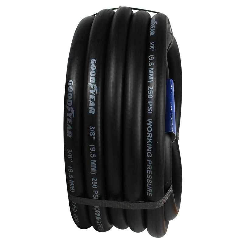 Goodyear 25' x 3/8" Rubber Air Hose 250 PSI Air Compressor Hose USA Made 12187