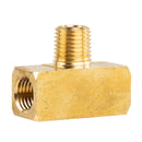 Male Branch Tee 1/4" Male NPT x 1/4" Female NPT Brass Union Tee Pipe Connector