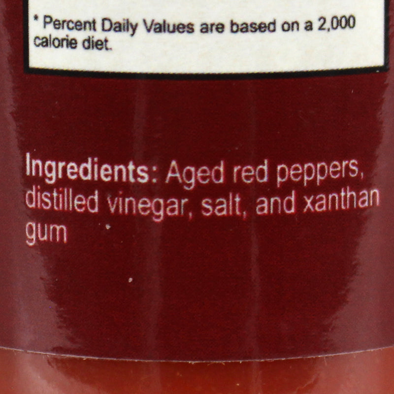 Cayenne Hot Sauce 5 Oz Aged Red Peppers Mild Heat 1678C