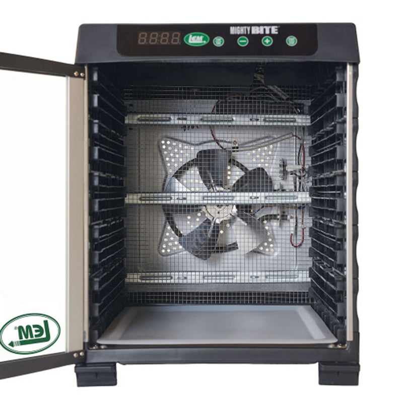 LEM Mighty Bite 10-Tray Dehydrator For Jerky Meat Vegetables Fruit 800W
