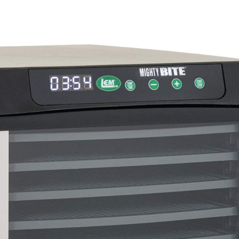 LEM Mighty Bite 10-Tray Dehydrator For Jerky Meat Vegetables Fruit 800W
